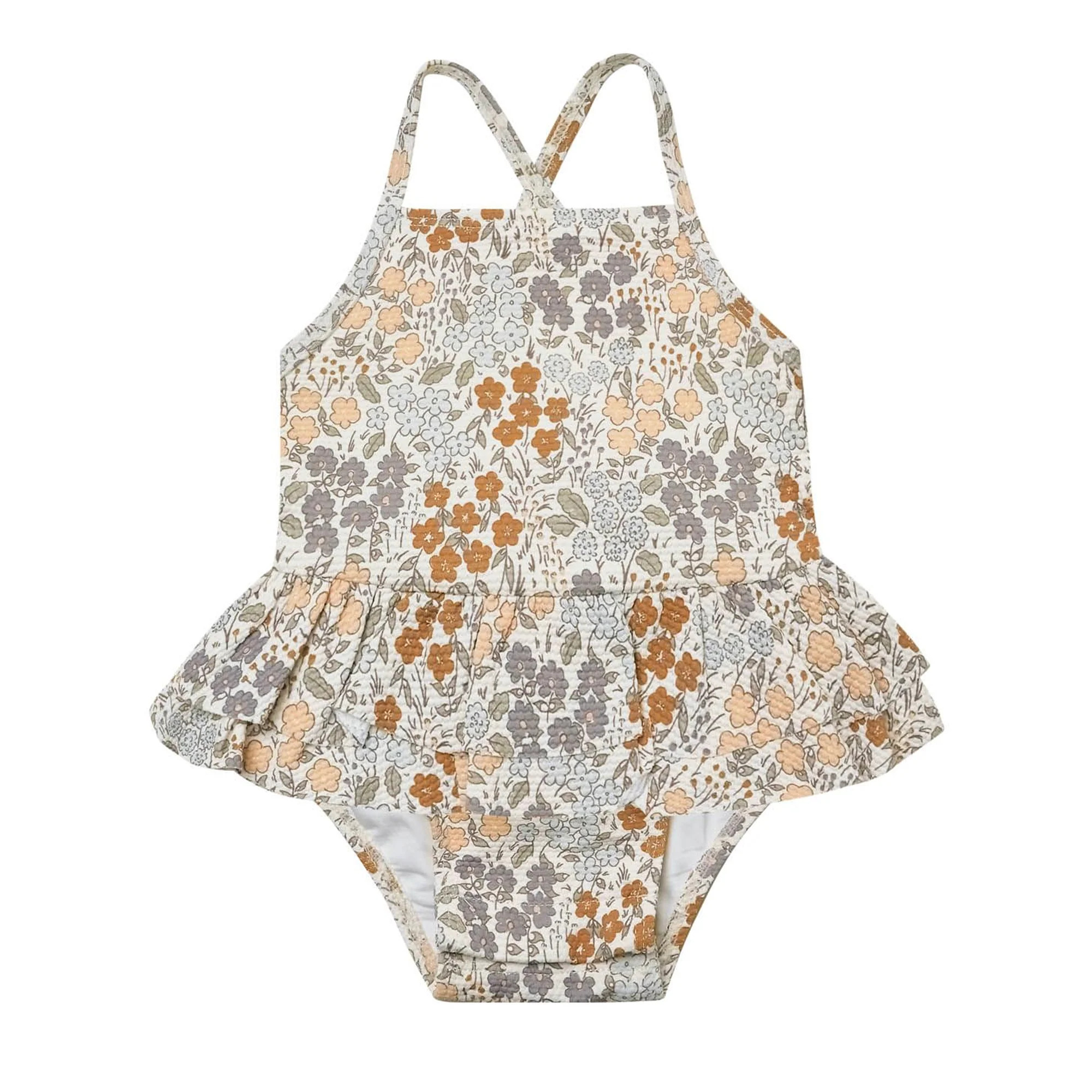 One Piece Girls Swimsuit, Garden | SpearmintLOVE