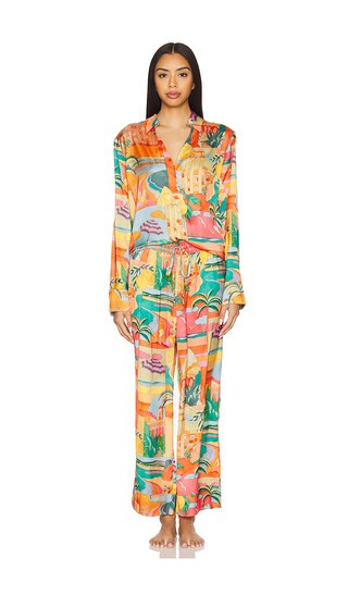 Early Night Pj Set in Postcards | Revolve Clothing (Global)