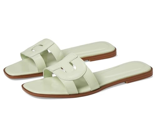 Cole Haan Women's Chrisee Sandal Flat, Fog Green Patent Leather, 8.5 | Amazon (US)