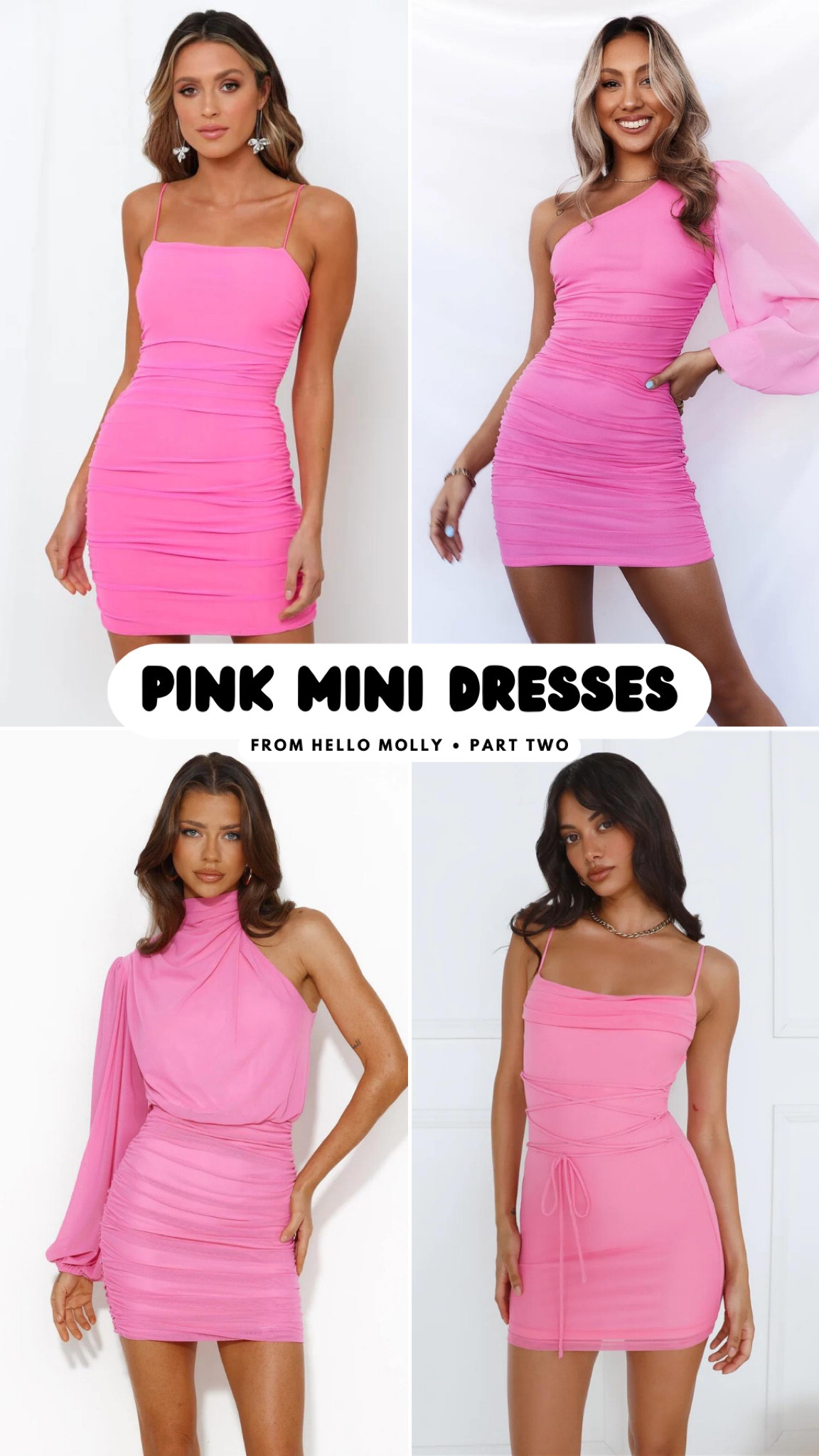 HELLO MOLLY Party It Up Dress Pink curated on LTK