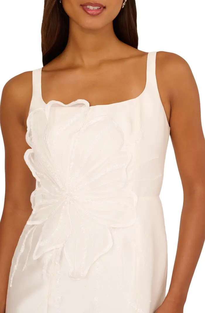 Beaded Petal Mikado Dress | Nordstrom