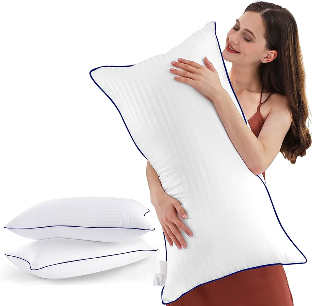 Bed Pillows for Sleeping King Size, Set of 2- Cooling, Luxury Hotel Quality with Premium Soft Dow... | Amazon (US)