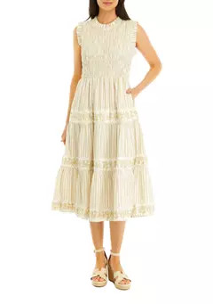 Crown & Ivy™ Women's Sleeveless Smocked Dress | Belk