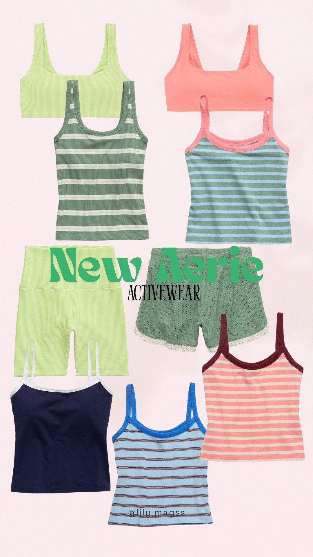 New Aerie summer activewear drop 🍋‍🟩🦋🍉🍵

#LTKxAerie