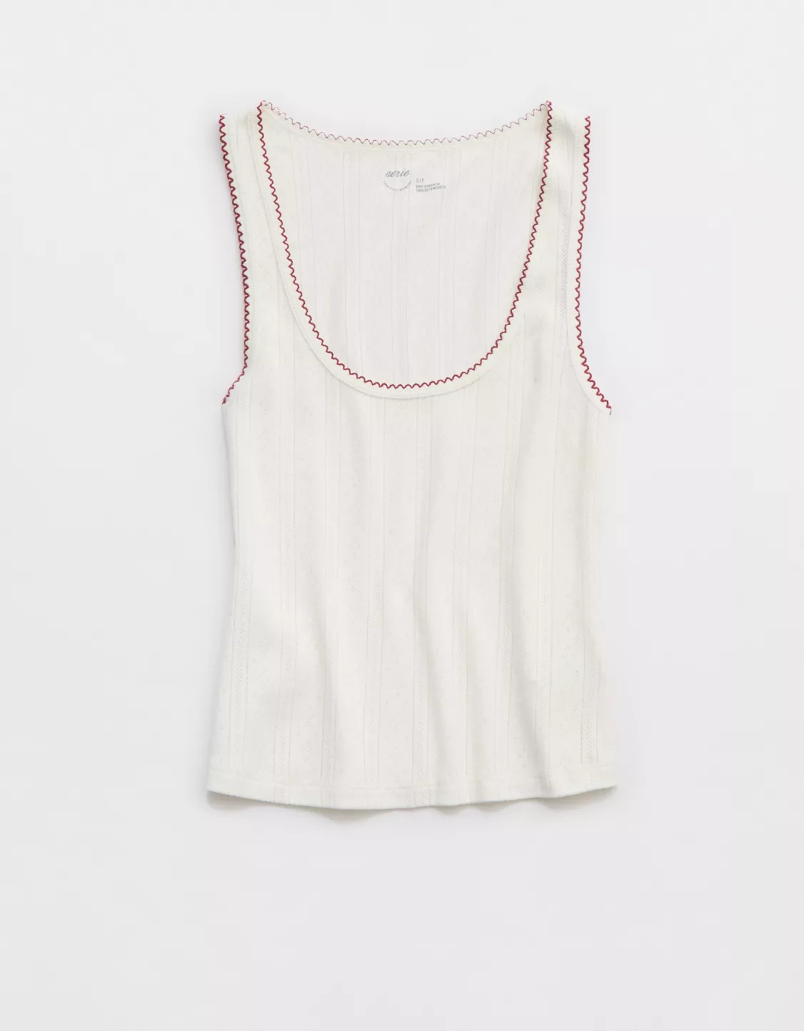 Aerie Off-Duty Pointelle Tank Top | Aerie