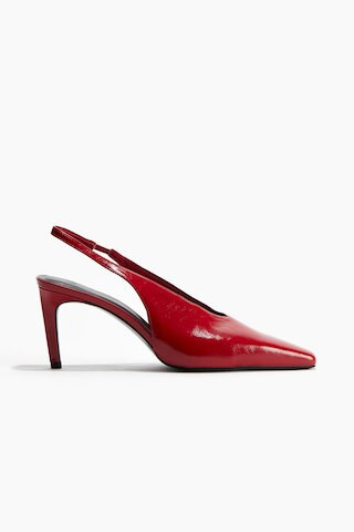 H & M - Escarpins à talon avec bride arrière - Rouge | H&M (FR, IT, ES, PT, BE)