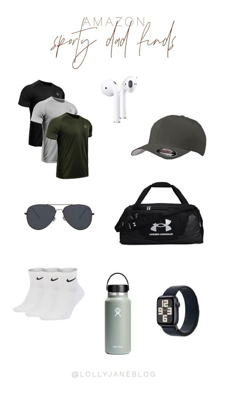 Father’s Day gifts from Amazon for the Sporty dads! 

Celebrate Dad this Father's Day with the perfect gifts for his active lifestyle! From a classic baseball hat to sleek dry-fit shirts, a spacious duffel bag for his adventures, an Apple Watch to keep him connected, a Hydro Flask to stay hydrated, stylish sunglasses for sunny days, and AirPods for his favorite tunes on the go! Show him how much he means to you with gifts he'll love. #FathersDay #GiftsForDad #ActiveDad"

#LTKMens #LTKSeasonal #LTKGiftGuide