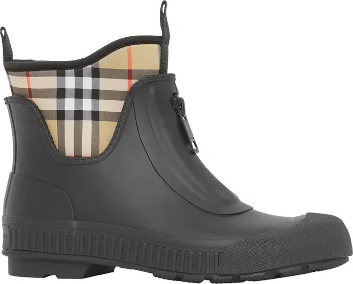 Flinton Check Waterproof Rain Boot (Women) | Nordstrom