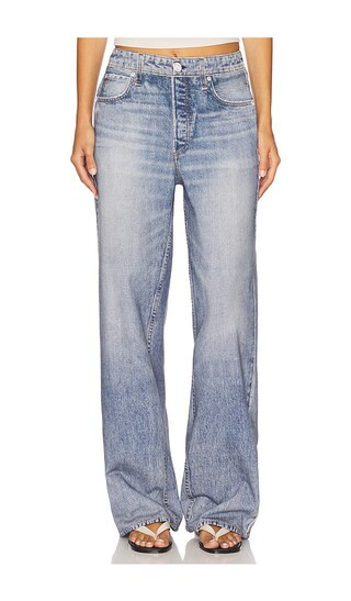 rb Miramar Terry Wide Leg Jeans in Scarlet | Revolve Clothing (Global)