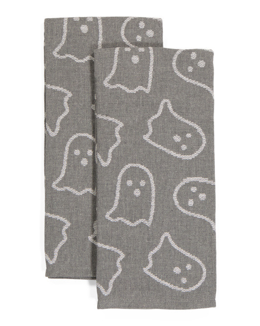 2pk Ghost Printed Kitchen Towels | Halloween | Marshalls | Marshalls