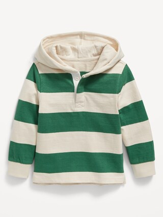 Long-Sleeve Hooded Rugby Polo Shirt for Toddler Boys | Old Navy (US)