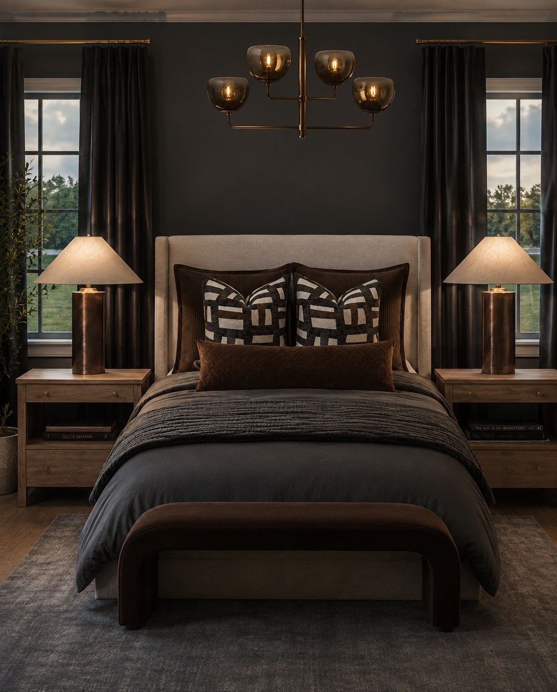 A moody modern bedroom for you to bring to life in your home 

#bedroom

#LTKHome #LTKSaleAlert