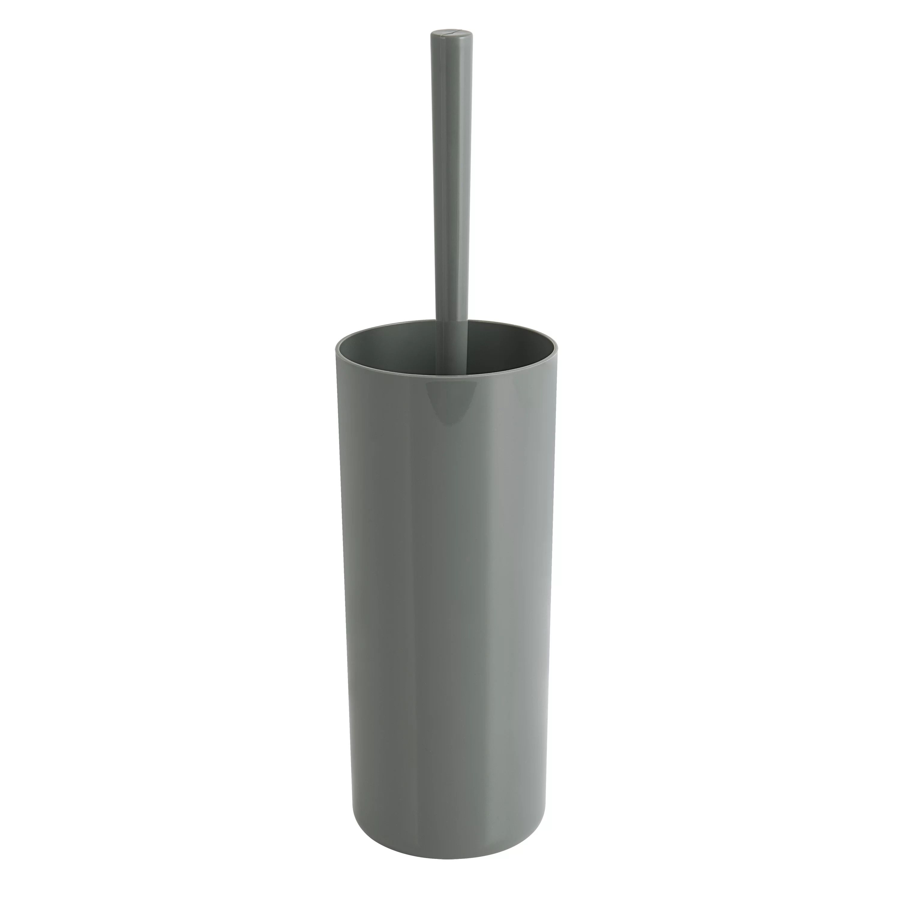 Mainstays Basic Plastic Toilet Bowl Brush Holder Light School Grey | Walmart (US)