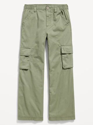 Mid-Rise Wide-Leg Cargo Jeans for Girls | Old Navy (CA)