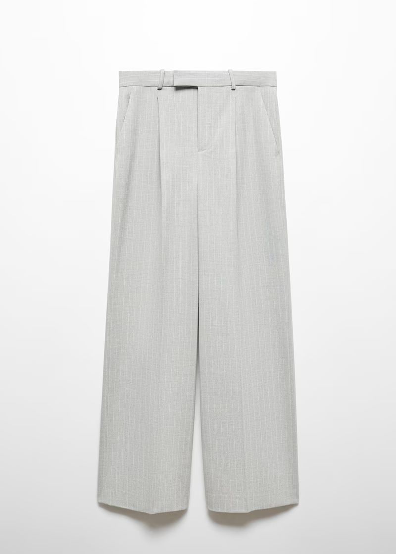Pinstripe suit pants -  Women | Mango USA | MANGO (US)