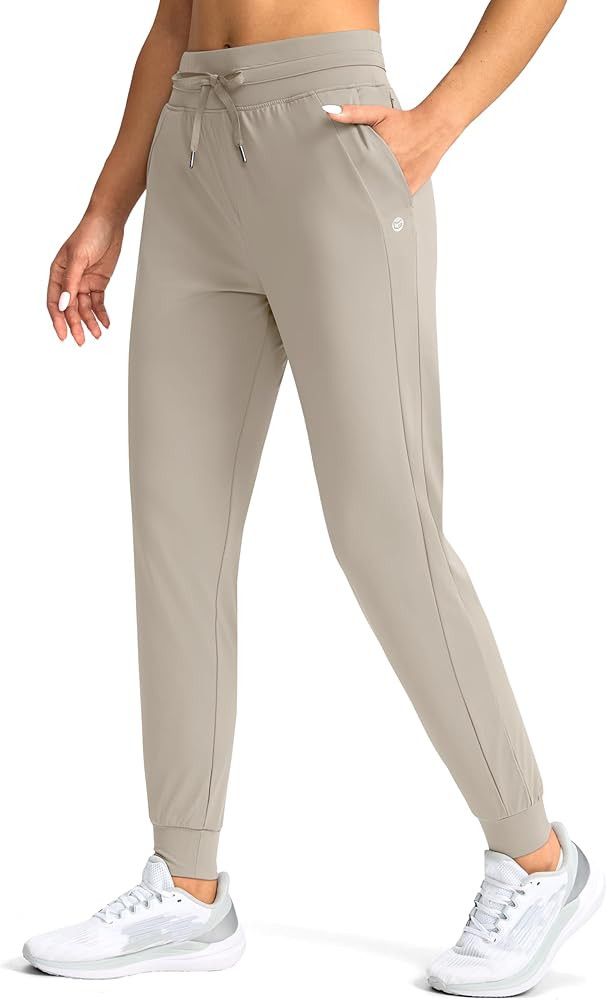 G Gradual Women's Joggers Pants with Zipper Pockets High Waisted Athletic Tapered Sweatpants for ... | Amazon (US)