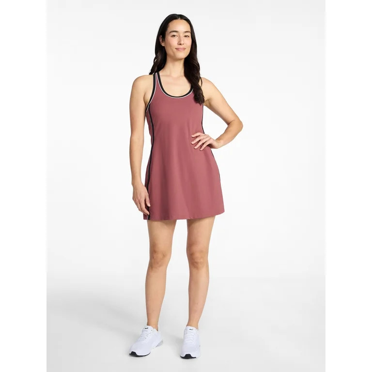 Avia Women's Piped Trim Active Dress, Sizes XS-XXXL | Walmart (US)