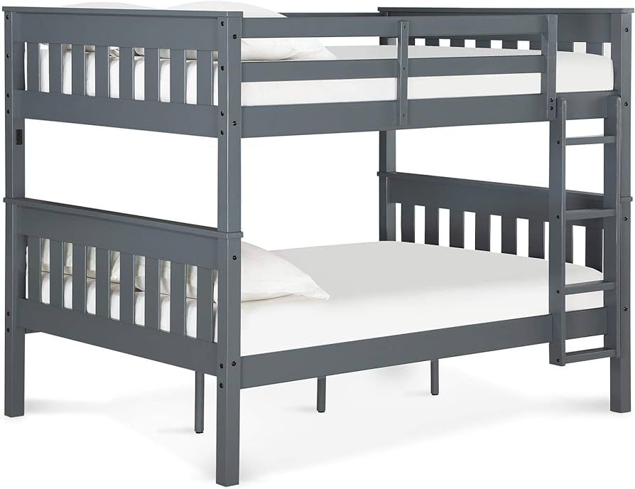 Dorel Living Moon Full Over Full Bunk Bed with USB Port, Gray | Amazon (US)