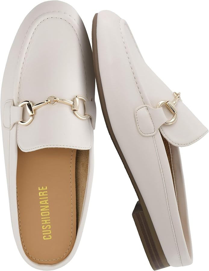 CUSHIONAIRE Yummy Slip On Womens Mules, Business Casual Loafers for Women with Low Heel and Metal... | Amazon (US)