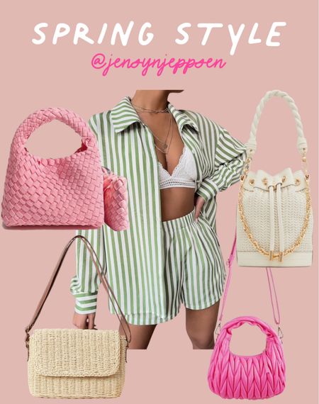 Striped set, Amazon finds, summer bag, purse, Nordstrom bags, rattan bag, look for less 

#LTKSeasonal #LTKitbag #LTKsalealert