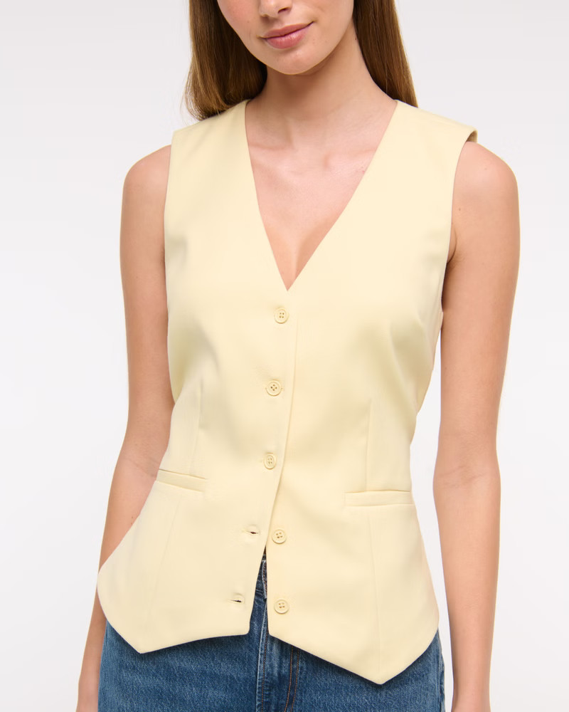 Easy Tailored Vest | Abercrombie & Fitch (US)