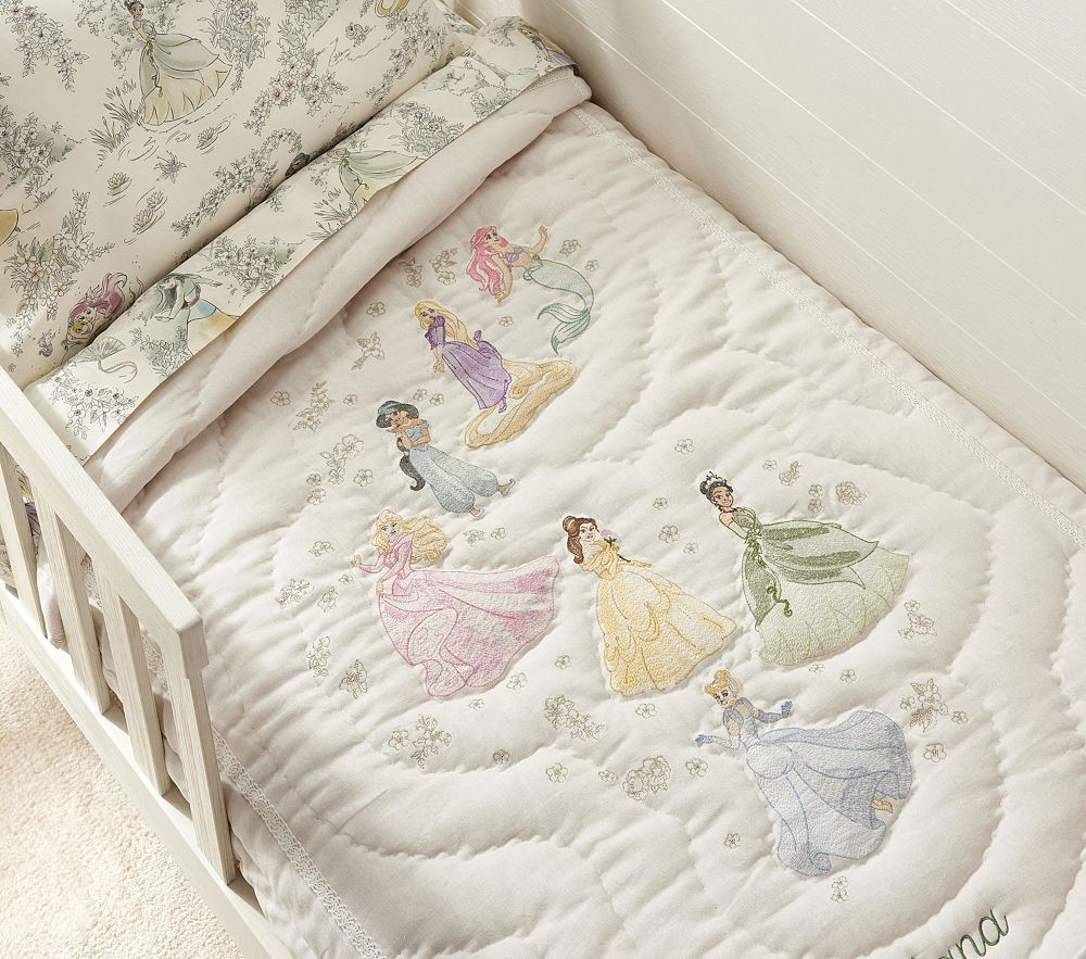 Heritage Disney Princess Organic Toddler Sheet Set | Pottery Barn Kids