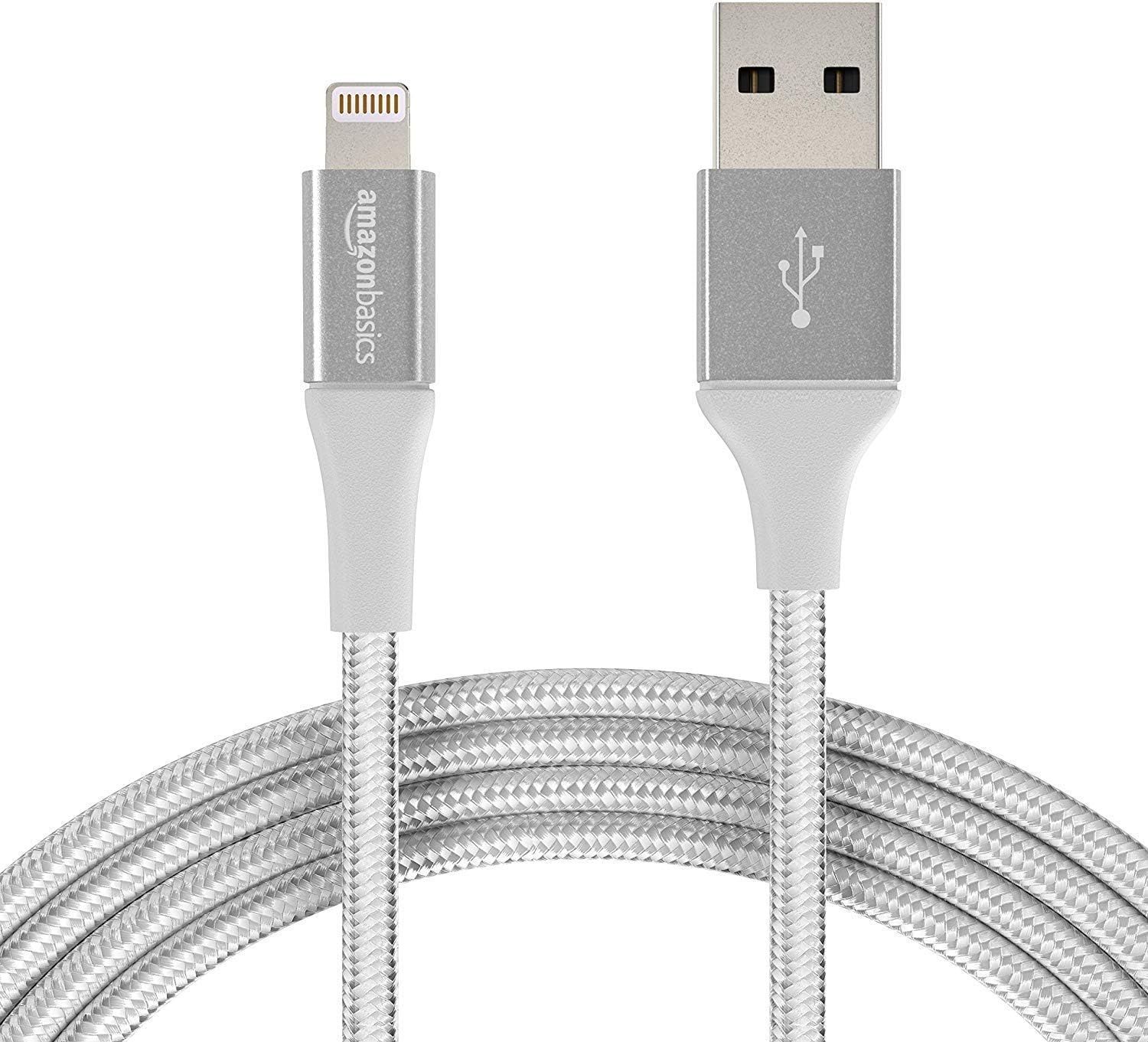 AmazonBasics Double Braided Nylon Lightning to USB Cable, Advanced Collection, MFi Certified Appl... | Amazon (US)