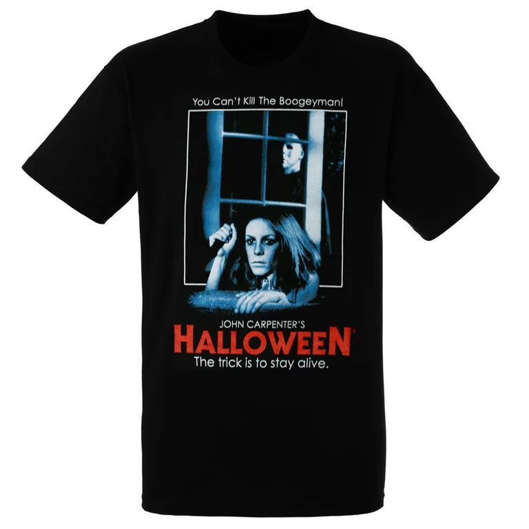 Halloween Movie Poster The Trick is to Stay Alive Men's T-Shirt, Black, Large | Walmart (US)