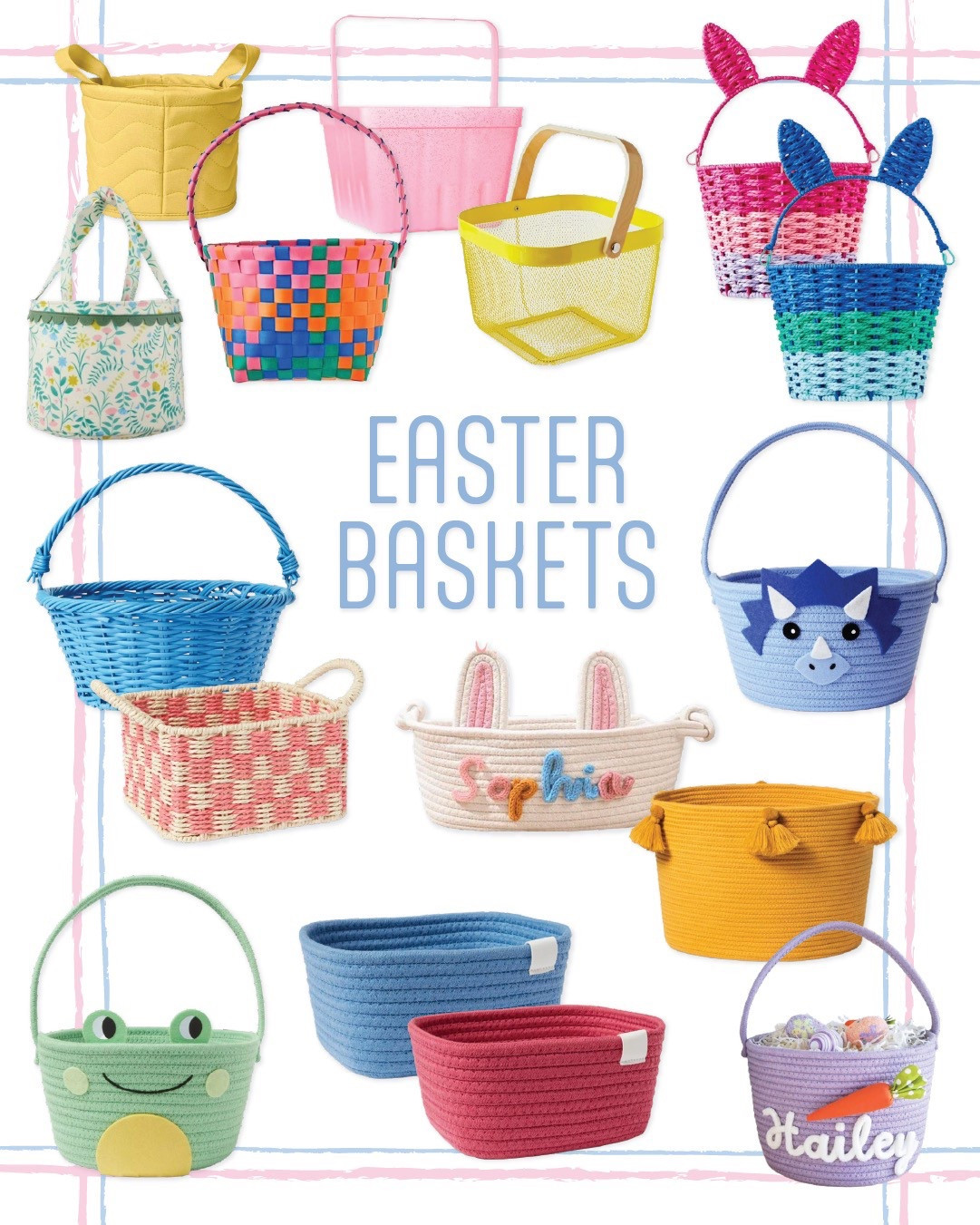 Easter fun starts with the cutest, most colorful baskets! Bright pastels and festive details make them the perfect springtime surprise!

#EasterBaskets #SpringVibes #FestiveAndFun

#LTKSeasonal #LTKFamily #LTKKids