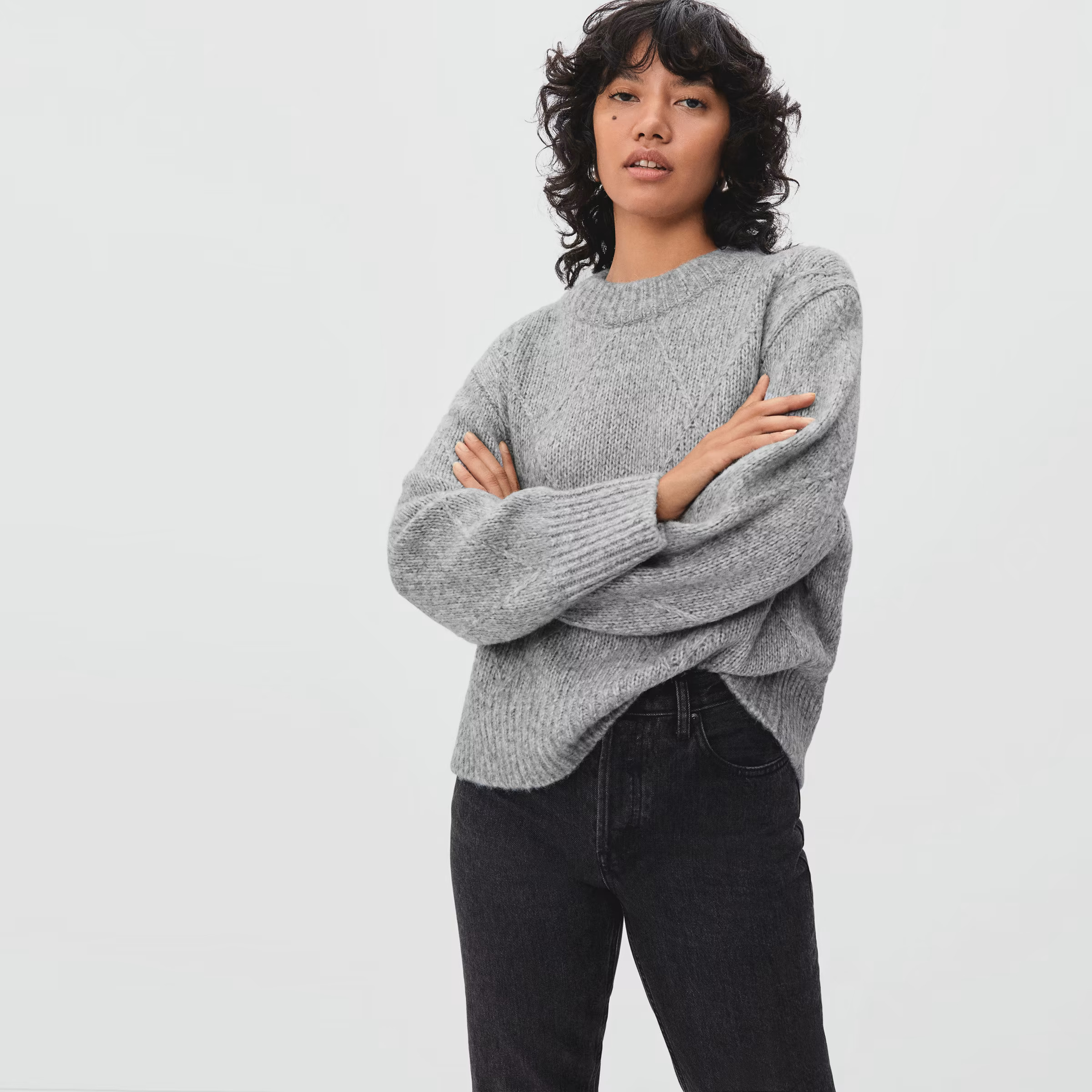 The Diamond-Stitch Cloud Crew | Everlane