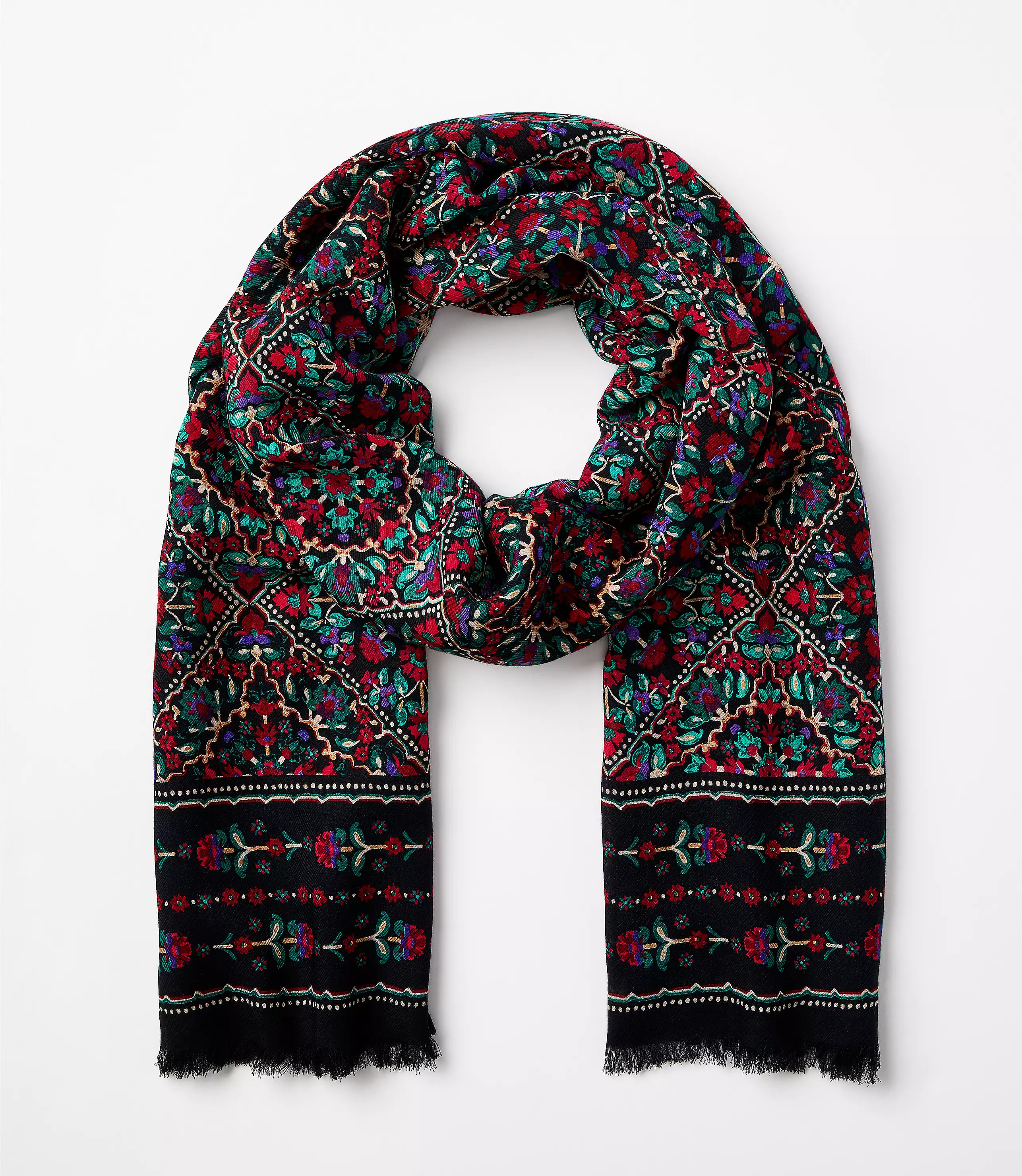 Ornamental Floral Scarf | LOFT