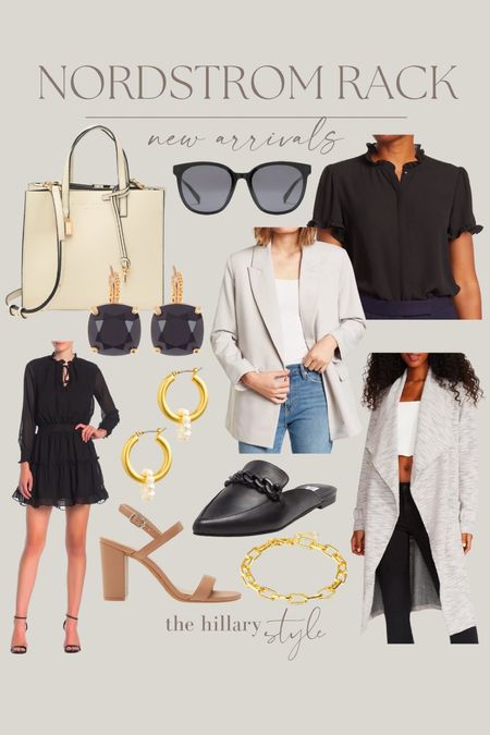 Nordstrom Rack: New Arrivals. Great transitional wardrobe pieces in stock and discounted at Nordstrom Rack: Ruffle Dress, Blazer, Cardigan Coat, Handbag, Accessories, Heels, Mules, Sunglasses, Gold Jewelry. 

#LTKFind #LTKstyletip #LTKfit
