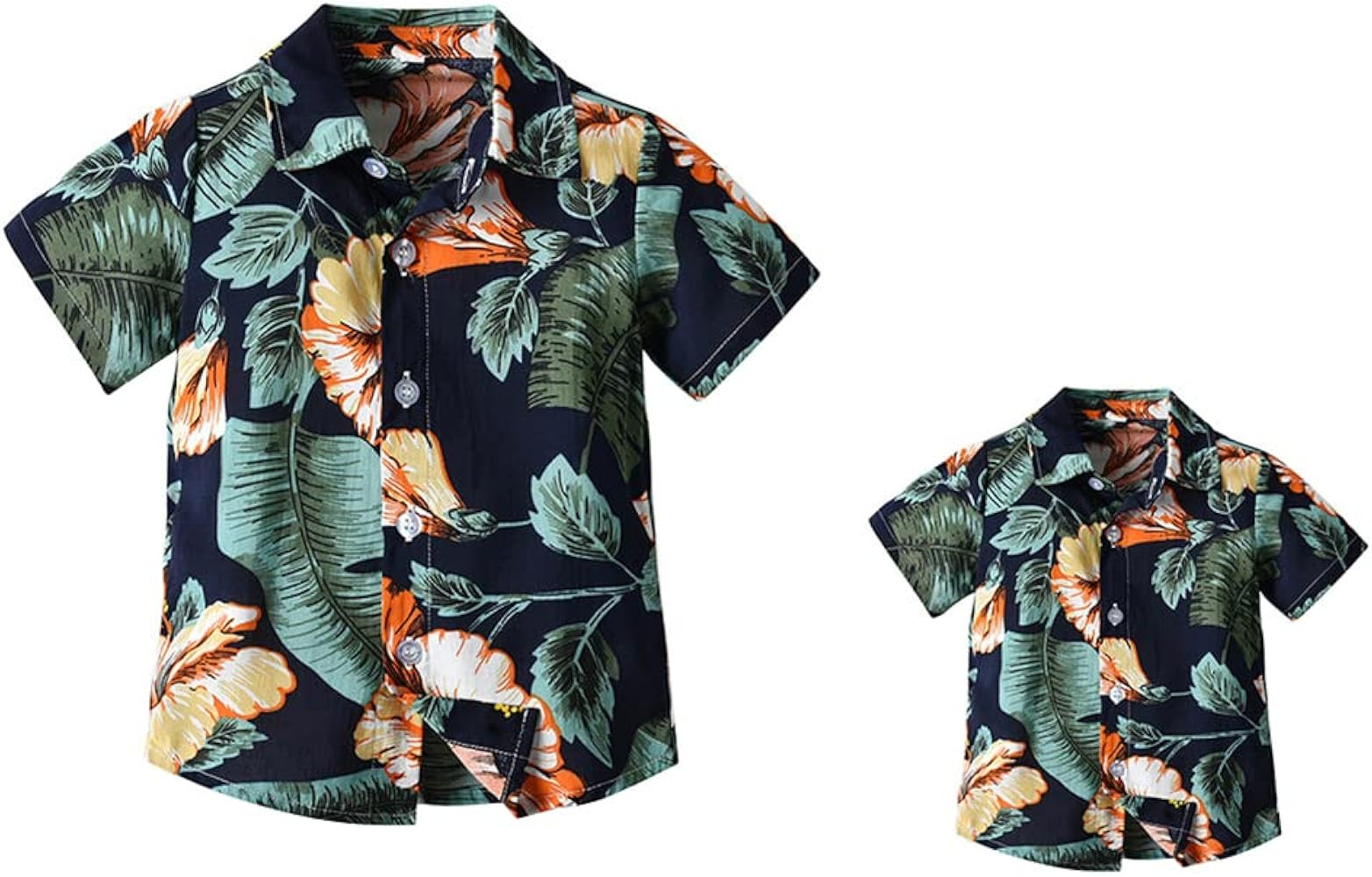 Daddy and Me Matching Outfits Hawaiian Father and Son Matching Shirts for Family Photoshoot Summe... | Amazon (US)