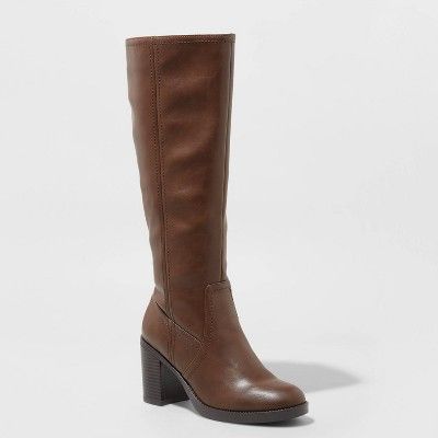 Women's Jayla Heeled Tall Fashion Boots - A New Day™ | Target