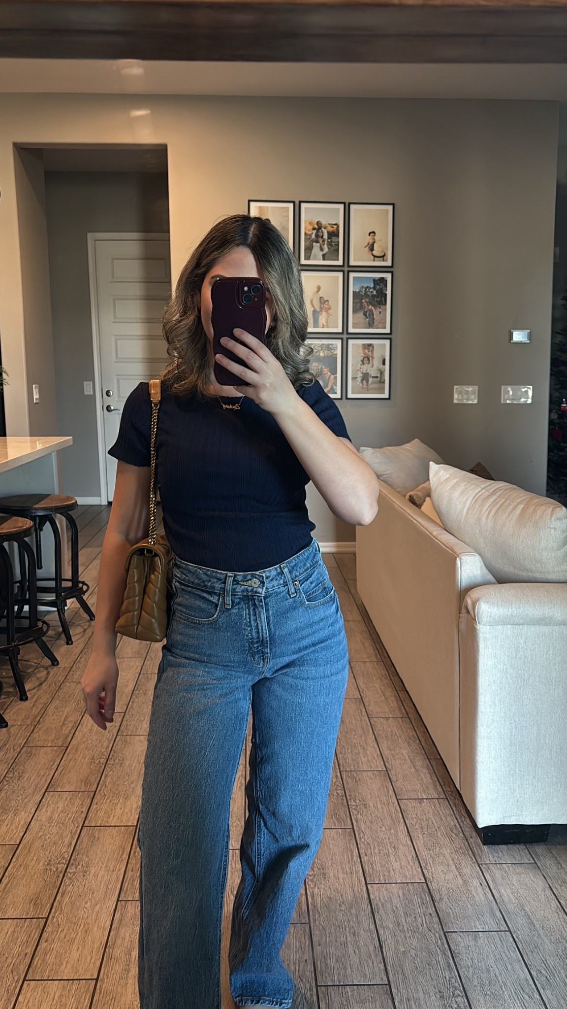 Outfit under $50 on sale! S in top & 0 petite in jeans. 

#momstyle #outfits #styletip #outfitideas #oldnavy #oldnavysale #oldnavyjeans #momjeans #targetstyle #affordablestyle #saintlaurent #saintlaurentbag #brownbag #luxurybag #affordablestyle #giftsforher 

#LTKFindsUnder50 #LTKU #LTKSaleAlert