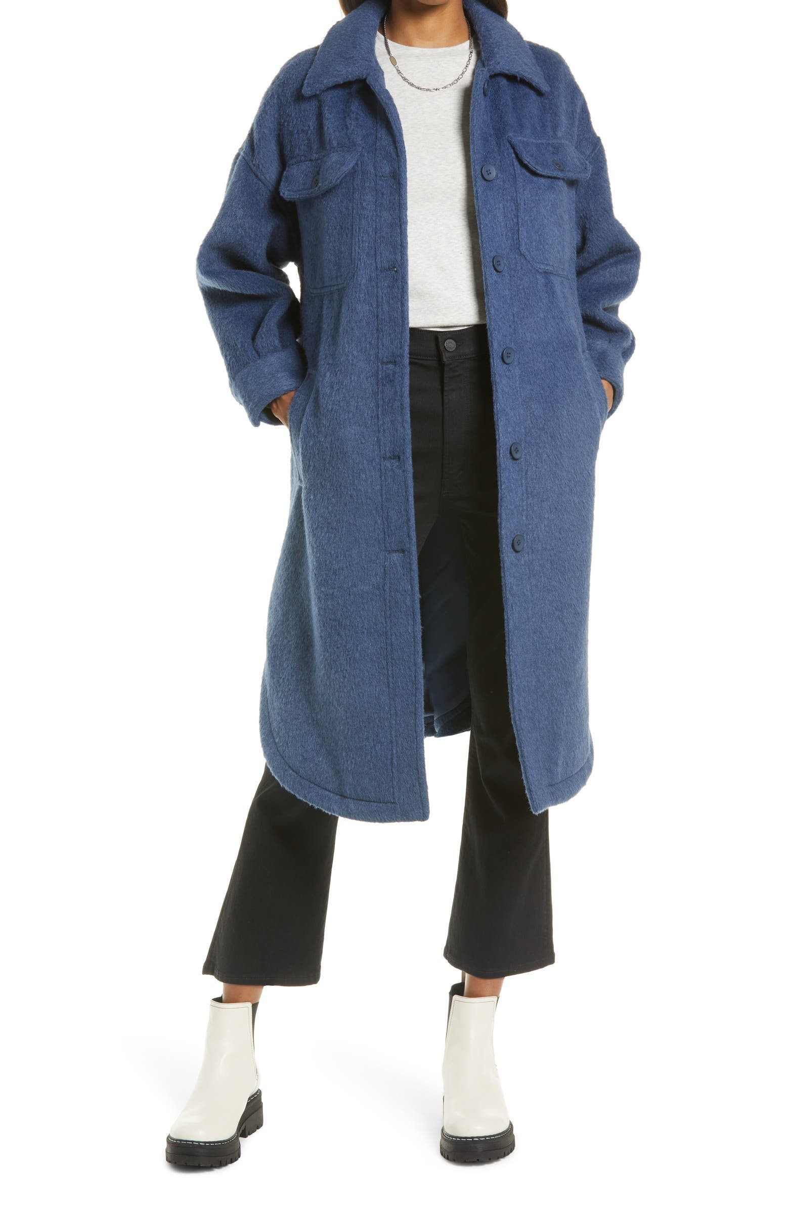 Long Wool Shirt Jacket | Nordstrom