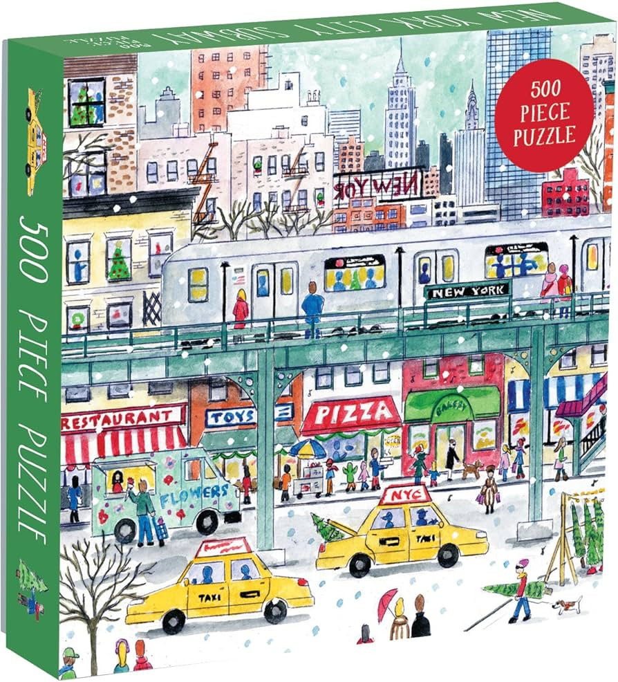 Galison Michael Storrings 500 Piece New York City Jigsaw Puzzle for Adults and Families, Holiday ... | Amazon (US)