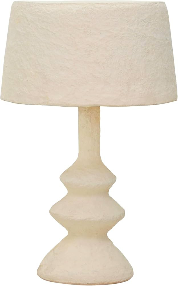 TOV Furniture Cream Cotton Mache Table Lamp | Amazon (US)