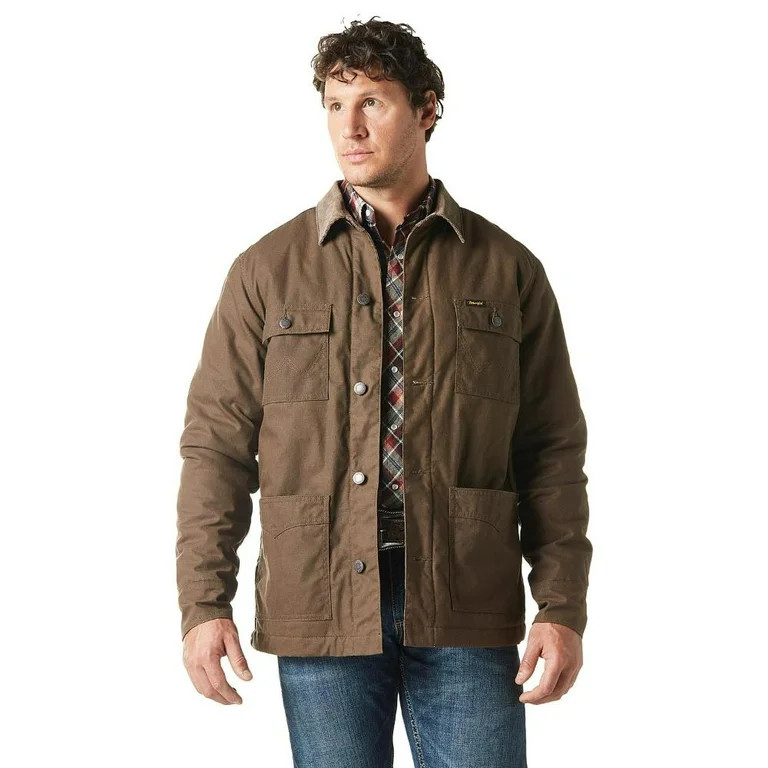 Wrangler Lined Barn Coat Brown - Mns Coats   - 112336456 | Walmart (US)