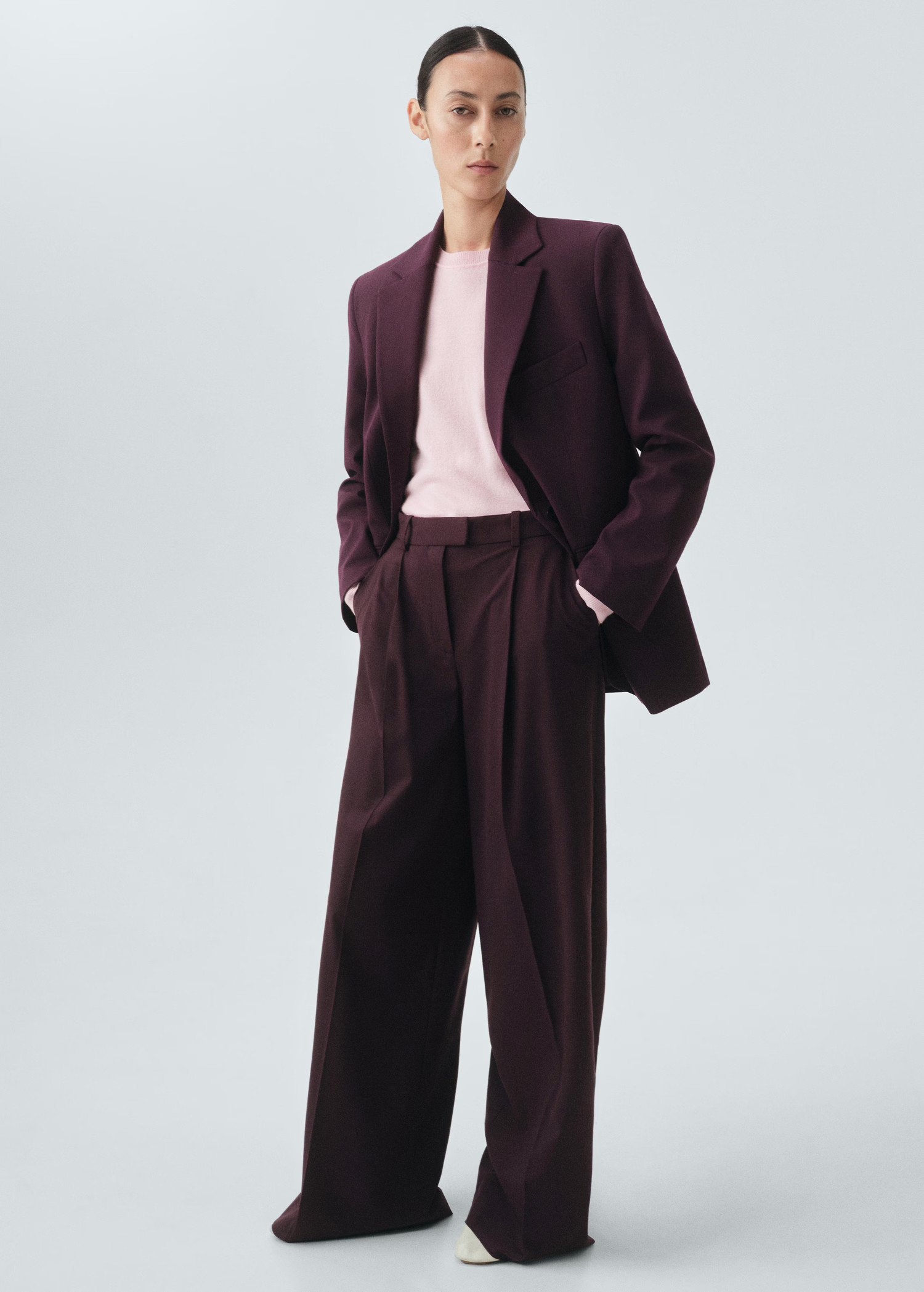 Straight wool suit pants - Women | MANGO USA | Mango (US/MX/AU)