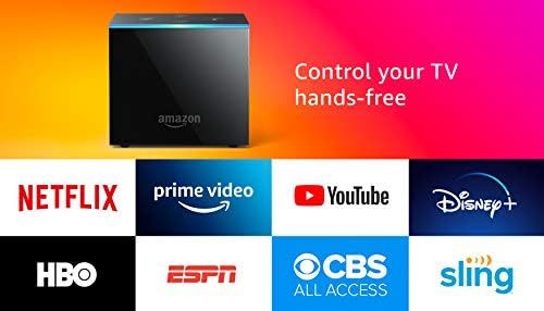 Fire TV Cube, hands-free with Alexa built in, 4K Ultra HD, streaming media player, released 2019 | Amazon (US)