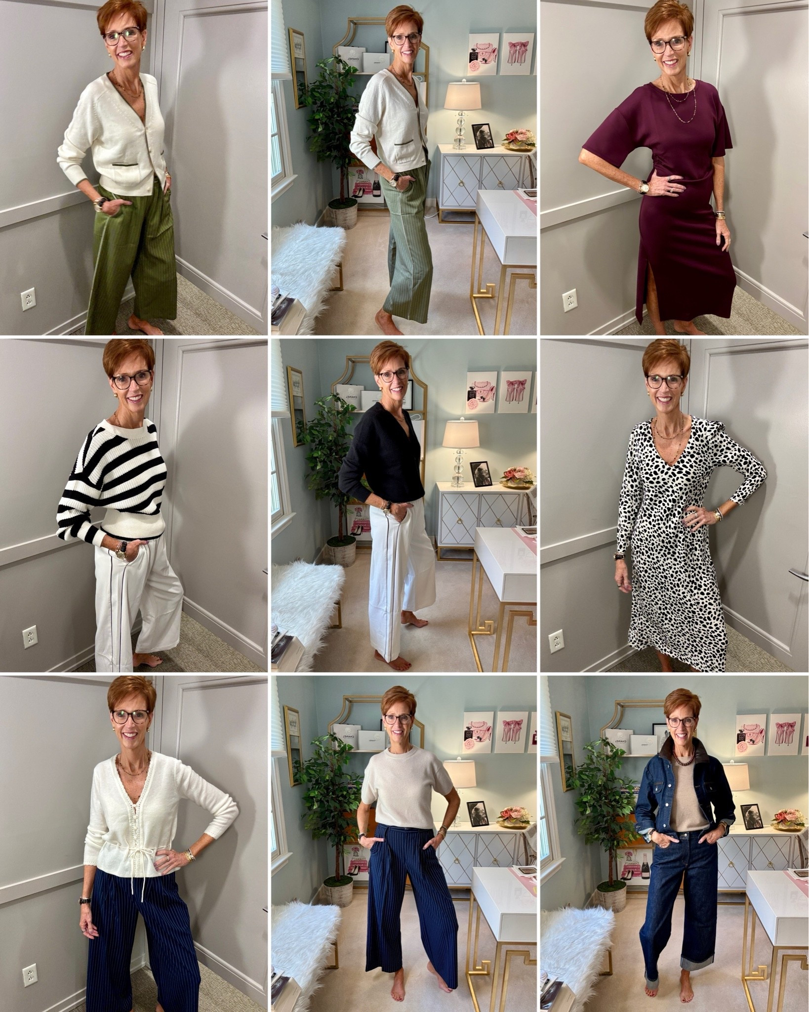 A fitting room only tells me so much.
And this try-on proved it.

Comment TRYON and I’ll send everything over.

At 56 and 6'1", I've learned not to judge a piece solely by the outfit I happen to grab in the store. Sometimes the top isn't quite right. Sometimes the proportions need adjusting. And sometimes one piece that seems just okay becomes VERY good once I get it home and style it with my own wardrobe.

This fall try-on included wide-leg trousers, pull-on pants, fall dresses, striped sweaters, cardigans and denim — but pay attention to the pieces that show up again near the end.
Those are the ones I brought home and restyled with cashmere and pieces already in my closet.

And THAT is the test for me: can I immediately see at least a few ways to wear it with what I already own?

Swipe through the whole try-on before you decide.

Then tell me: which outfit would YOU wear first? And did any of the pieces change your mind once you saw how I styled them at home?

Save this for fall outfit inspiration, send it to your shopping friend, and share it with someone who loves classic style with a little something unexpected.

#TallWomenStyle #FallOutfitIdeas #StyleOver40

#LTKootd #LTKOver40 #LTKTall