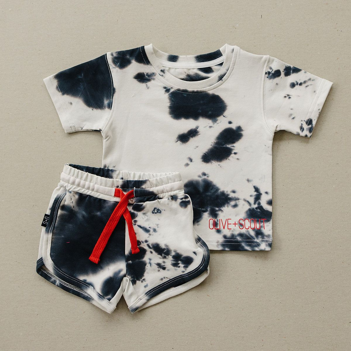Kids Kai Tie Dye Short Sleeve Set - Olive + Scout | Target