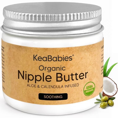 KeaBabies Organic Nipple Butter, Natural Nipple Cream Safe for Nursing and Breastfeeding Moms, 2oz | Target
