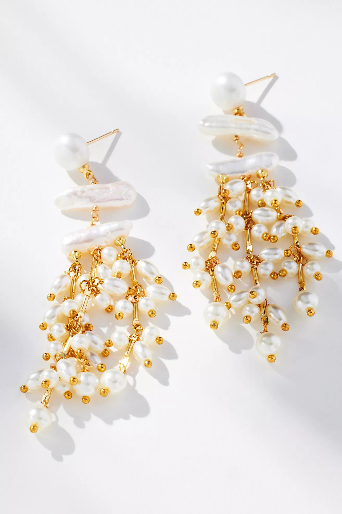 Tiered Pearl Drop Earrings | Anthropologie (US)