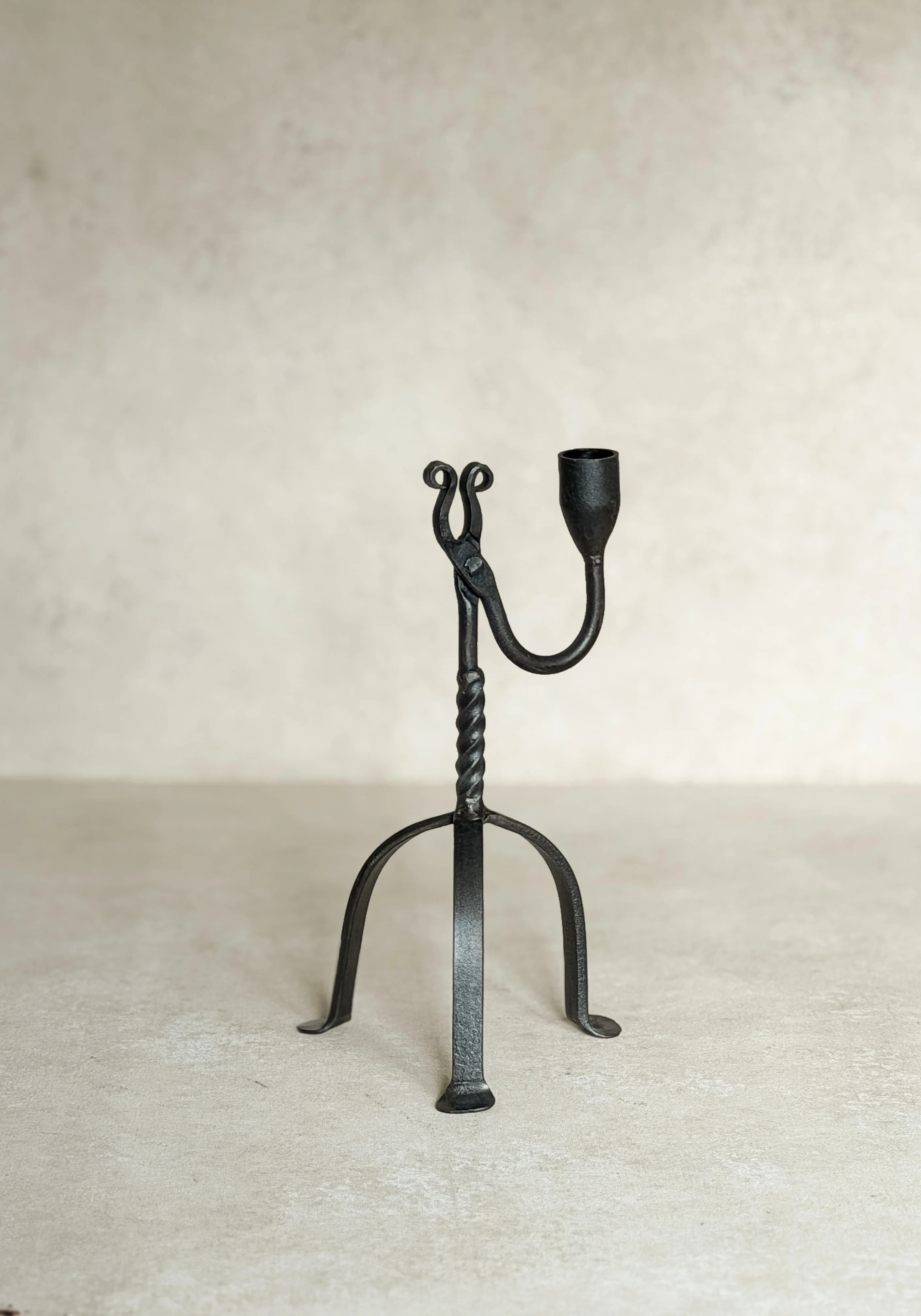 Maren Iron Single Taper Holder | Cottage and Key