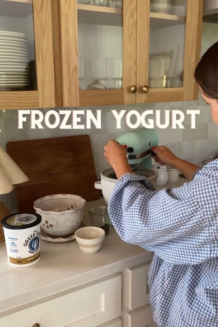 Been loving making frozen yogurt and ice cream with our kitchenaid attachment from qvc!!