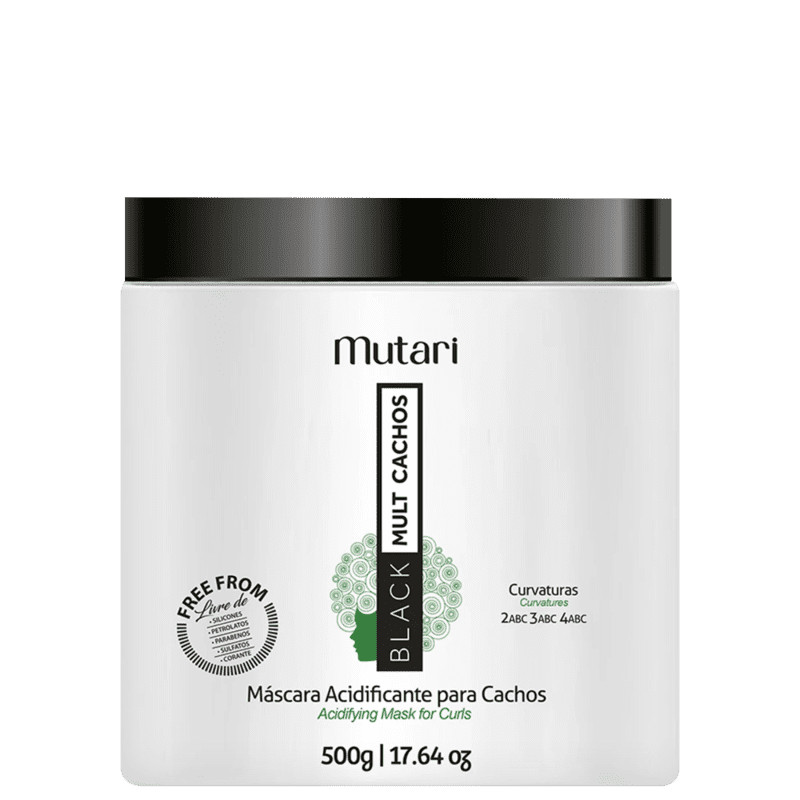 Máscara Capilar Acidificante Mutari Black Mult Cachos | Beleza na Web | Beleza Na Web (BR)