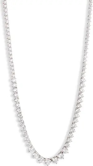Nordstrom Graduated Cubic Zirconia Tennis Necklace | Nordstrom | Nordstrom