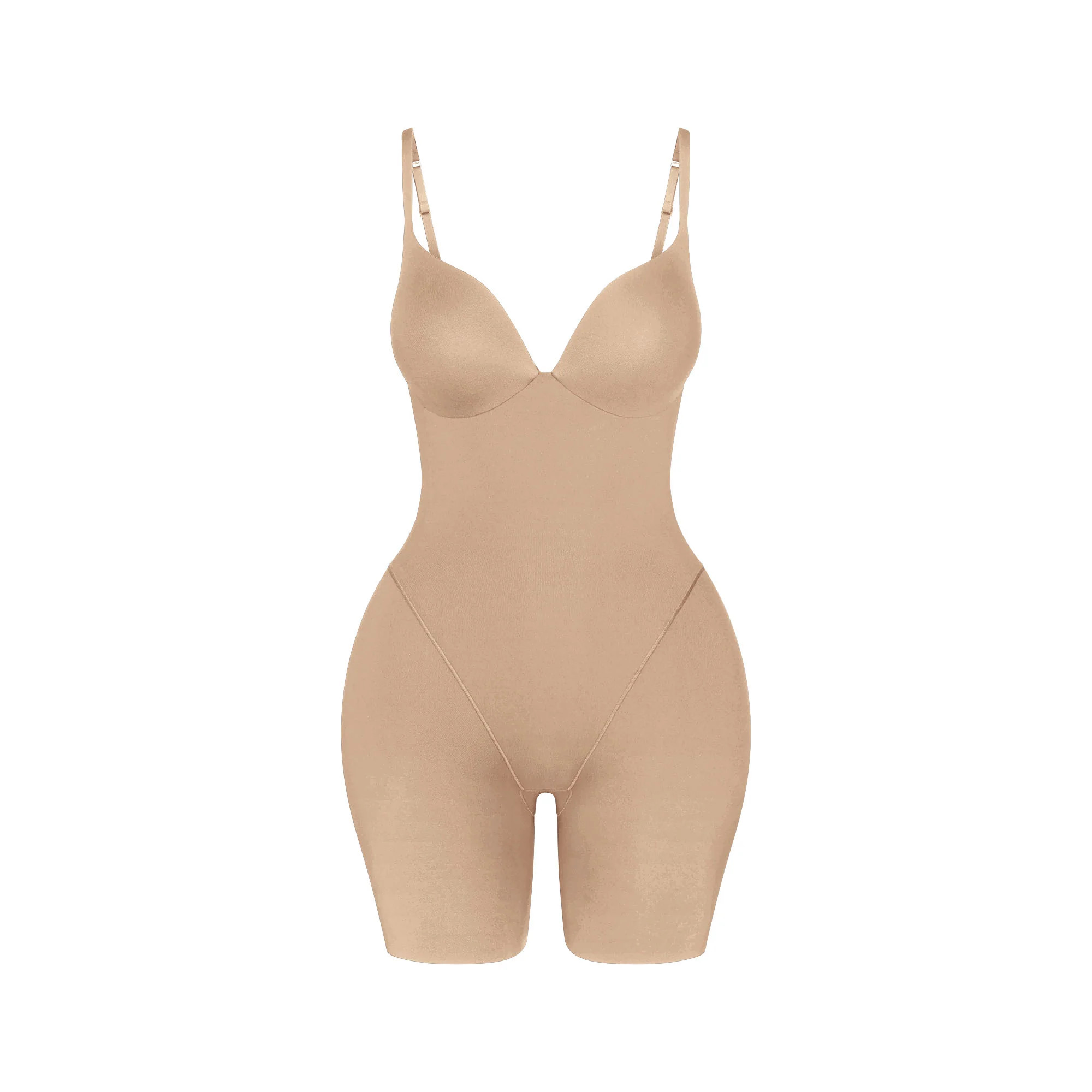 SKIMS ULTIMATE BODY BUTT AND HIP ENHANCING MID THIGH BODYSUIT | CLAY | SKIMS (US)